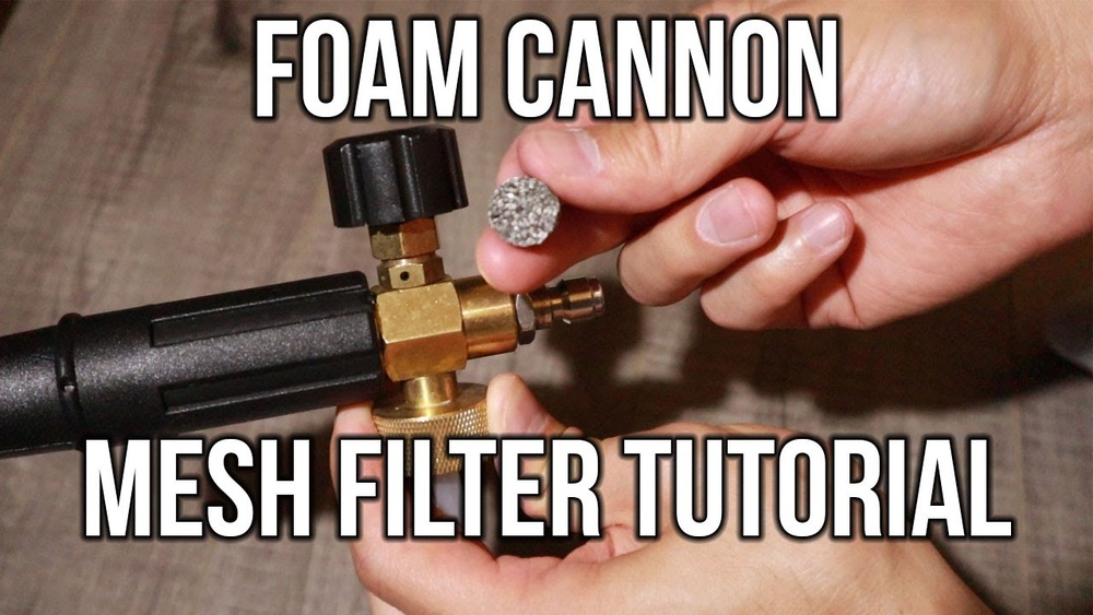 How to Clean Foam Cannon Filter