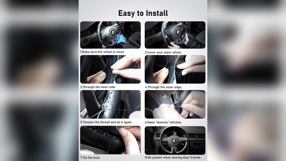 How to Put on a Lace on Steering Wheel Cover