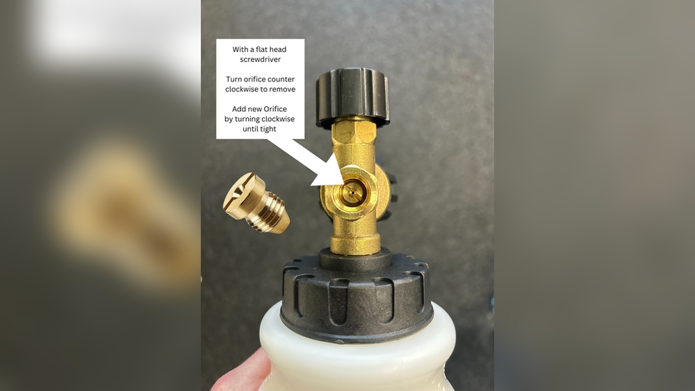 How to Remove Orifice from Foam Cannon