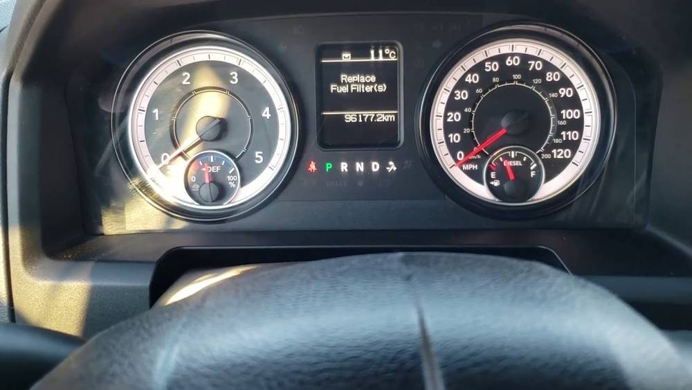 How to Reset Fuel Filter Life on 2016 Ram 2500