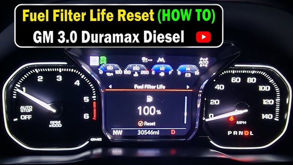 How to Reset Fuel Filter Life on 2020 Duramax