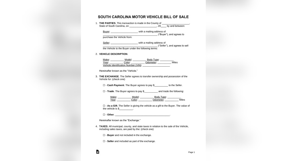 How to Sell a Car in South Carolina