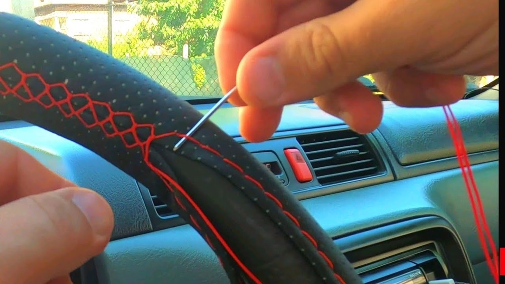 How to Stitch Leather Steering Wheel Cover