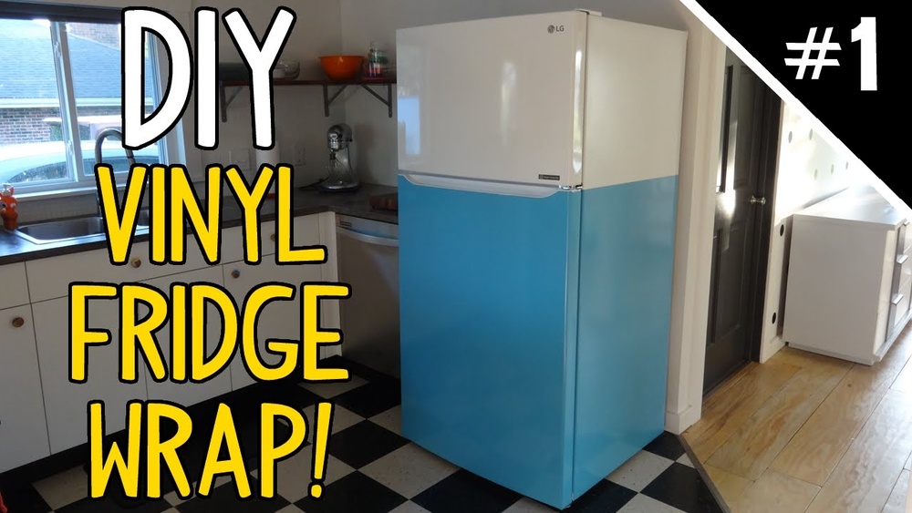 How to Vinyl Wrap a Fridge