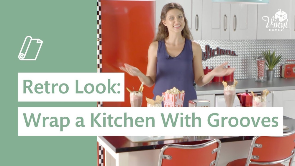 How to Vinyl Wrap Kitchen Doors With Grooves