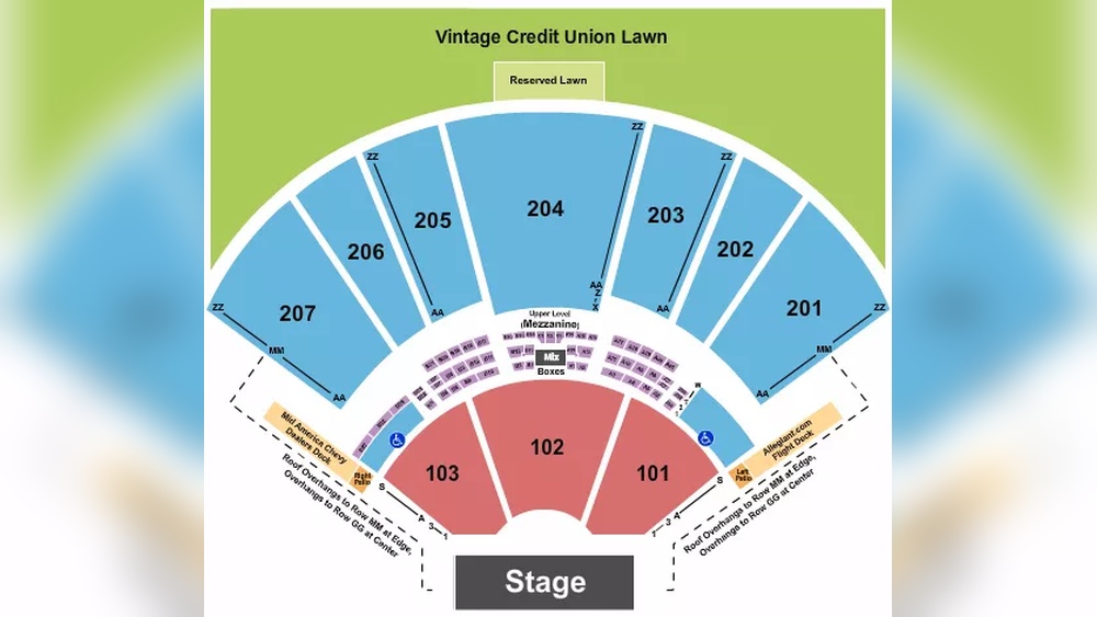 What Seats are Covered at Hollywood Casino Amphitheater St Louis